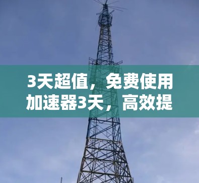 3天超值，免费使用加速器3天，高效提升网络速度