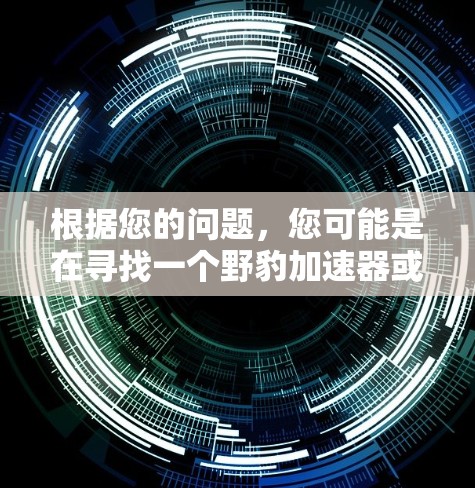 根据您的问题，您可能是在寻找一个野豹加速器或类似产品的信息，具体取决于您对野豹加速器的理解。以下是一些可能的解释和建议