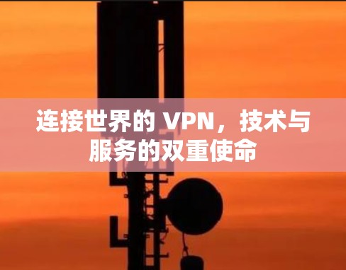 连接世界的 VPN，技术与服务的双重使命
