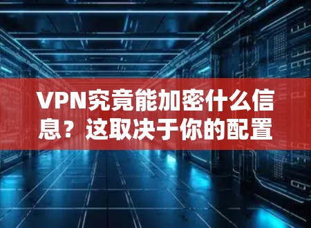 VPN究竟能加密什么信息？这取决于你的配置！