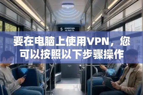 要在电脑上使用VPN，您可以按照以下步骤操作