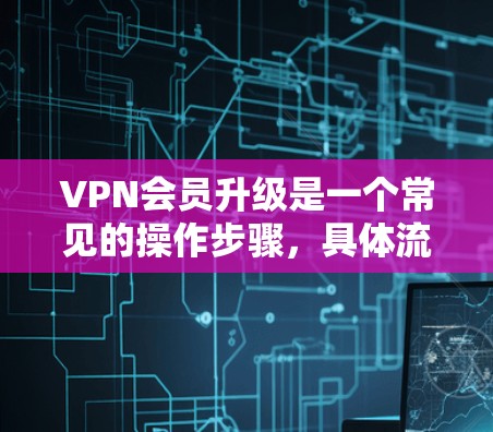 VPN会员升级是一个常见的操作步骤，具体流程如下