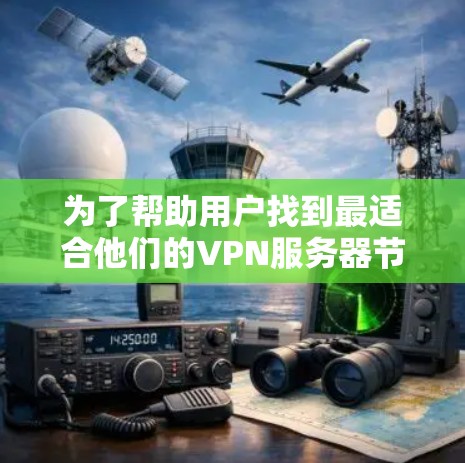 为了帮助用户找到最适合他们的VPN服务器节点，以下是分步骤的推荐过程