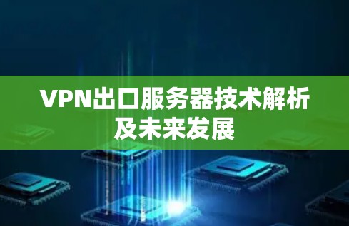 VPN出口服务器技术解析及未来发展 VPN出口服务器技术解析及未来发展