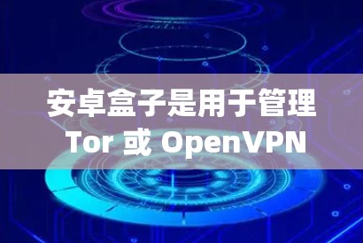 安卓盒子是用于管理 Tor 或 OpenVPN 设置的软件。它允许用户访问 Tor 或 OpenVPN 网络，但 Tor 和 OpenVPN 都是需要访问权限设置的软件