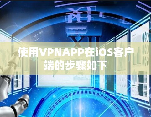 使用VPNAPP在iOS客户端的步骤如下