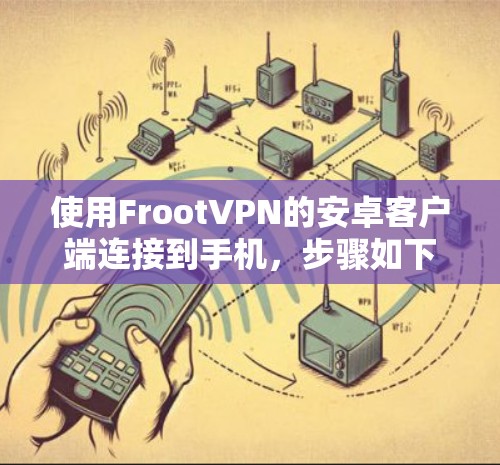 使用FrootVPN的安卓客户端连接到手机，步骤如下