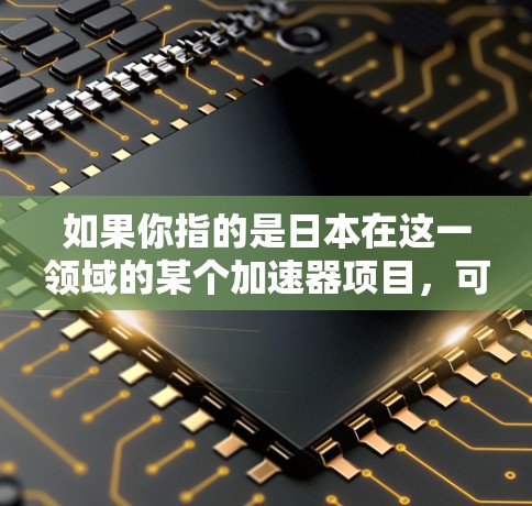 如果你指的是日本在这一领域的某个加速器项目，可能需要更多的上下文信息来提供具体的信息。如果您指的是某个特定的加速器项目或技术，可能需要提供更多背景信息