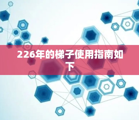226年的梯子使用指南如下